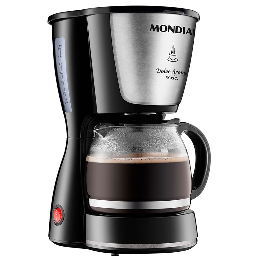 Cafeteira Elétrica Dolce Arome Mondial Preto/Inox 550W - C-30 18X